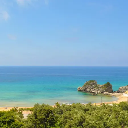 Studio Apartments With Large Swimming Pool And Sea View At Pelekas Beach Corfu Apartament