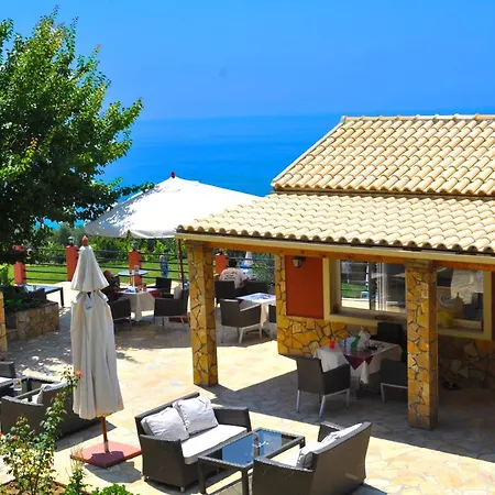 Studio Apartments With Large Swimming Pool And Sea View At Pelekas Beach Corfu Apartament Pelekas